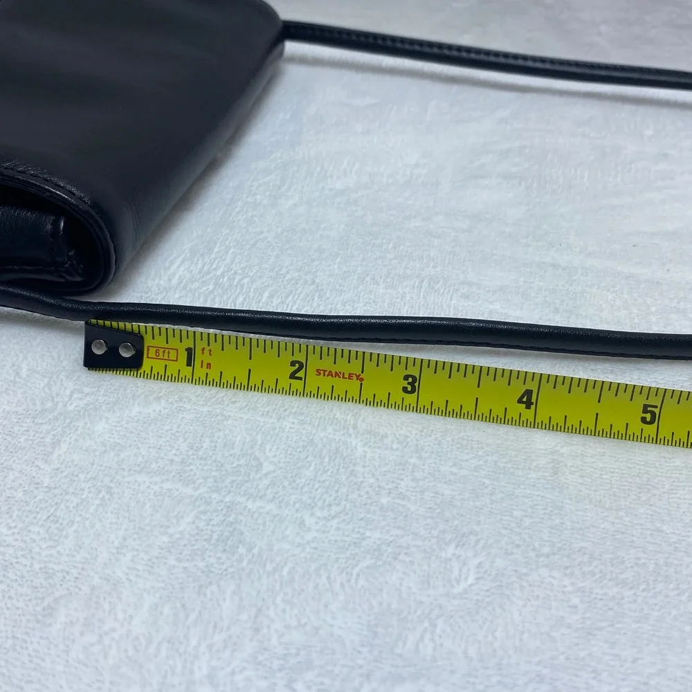 Giani Bernini Black Leather‎ Crossbody Bag Small Shoulder Purse Lovely